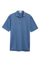 Men's Peter Millar Sean Southhills Bird's Eye Polo - Black