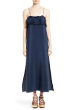 Women's See By Chloe Ruffle Silk Babydoll Maxi Dress