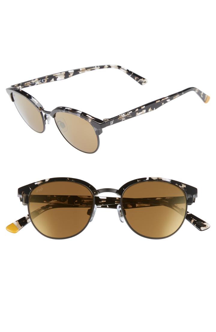 Women's Web 49mm Half Rim Sunglasses -