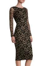 Women's Dress The Population Emery Lace Body-con Midi Dress - Black