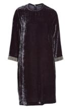 Women's Fabiana Filippi Beaded Velvet Dress Us / 38 It - Blue