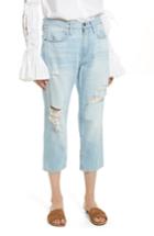 Women's Frame Le Stevie Distressed Crop Jeans - Blue