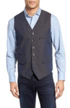 Men's Kroon Hootie Classic Fit Linen & Cotton Vest R - Blue