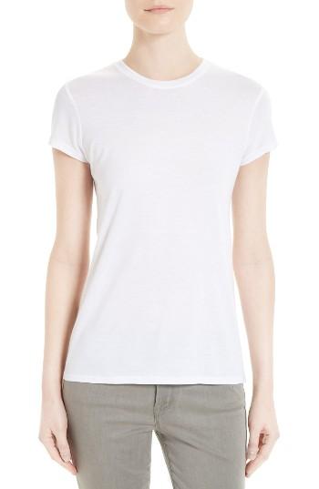 Women's Twenty Cotton & Modal Fitted Tee - White