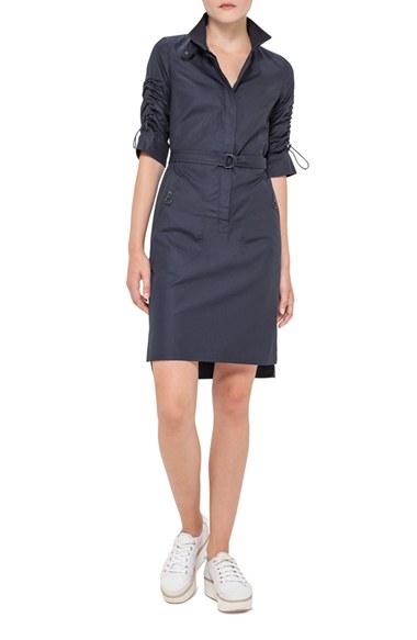 Women's Akris Punto Cotton Belted Shirtdress