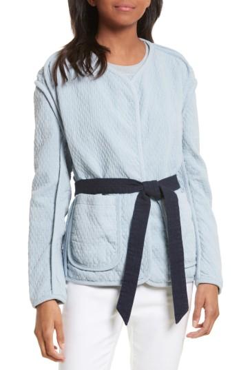 Women's Rag & Bone Montana Quilted Cotton Jacket, Size - Blue