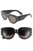 Women's Saint Laurent Rope 54mm Cat Eye Sunglasses -