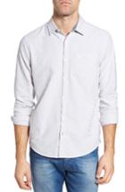 Men's Original Penguin Vintage Brushed Pinstripe Trim Fit Sport Shirt