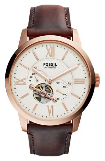 Men's Fossil The Commuter Mesh Strap Watch, 34mm