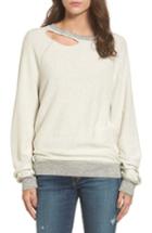 Women's N:philanthropy Holden Reverse Distressed Sweatshirt - Grey