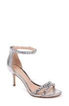 Women's Jewel Badgley Mischka Darlene Embellished Ankle Strap Sandal M - Pink
