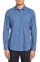Men's Zachary Prell Hackell Check Sport Shirt, Size - Blue