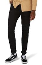 Men's Topman Overdyed Stretch Skinny Jeans X 32 - Black