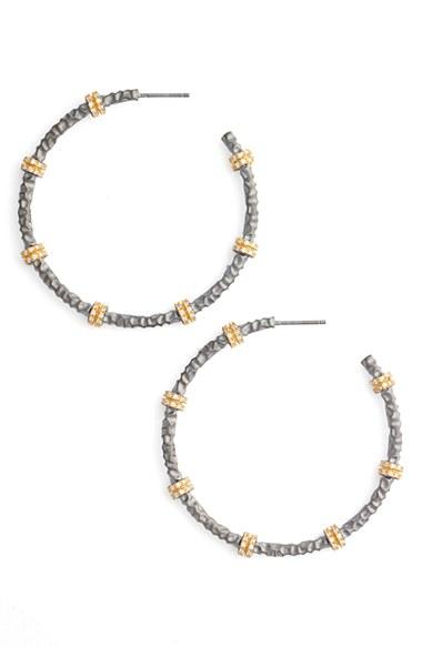 Women's Freida Rothman Contemporary Deco Hoop Earrings