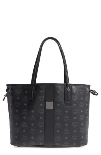 Mcm Medium Liz Reversible Shopper - Black