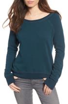 Women's Pam & Gela Annie High/low Sweatshirt, Size - Blue/green