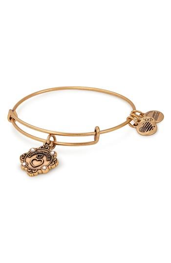 Women's Alex And Ani Because I Love You Goddaughter Charm Bangle