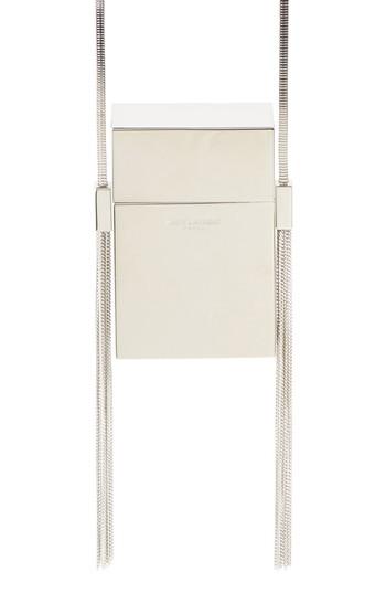 Saint Laurent Smoking Mirrored Minaudiere - Metallic