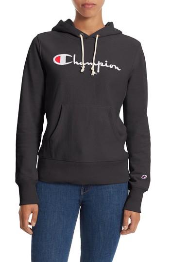 Women's Champion Reverse Weave Pullover Hoodie - Black