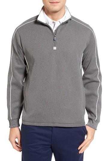 Men's Bobby Jones Tech Quarter Zip Pullover - Grey