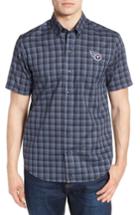 Men's Cutter & Buck Tennessee Titans - Fremont Regular Fit Check Sport Shirt - Blue