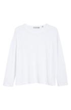 Women's Vince Shrunken Linen Long Sleeve Top