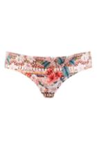 Women's Topshop Geo Floral Matenity Bikini Bottoms Us (fits Like 2-4) - Pink