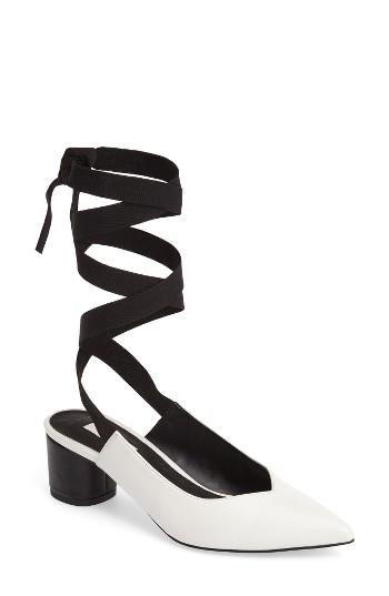 Women's Topshop Jemima Pointy Toe Pump .5us / 36eu - White