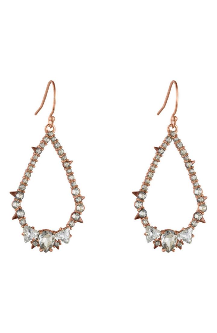 Women's Alexis Bittar Crystal Encrusted Spiked Teardrop Earrings