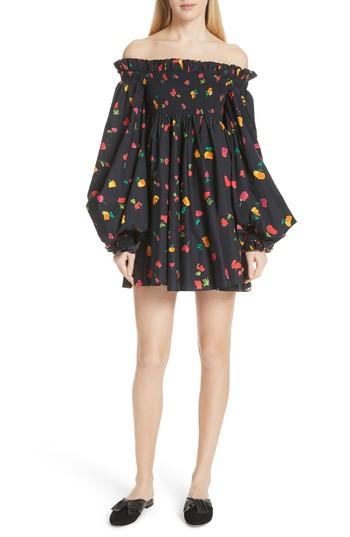 Women's Caroline Constas Kora Off The Shoulder Dress - Black