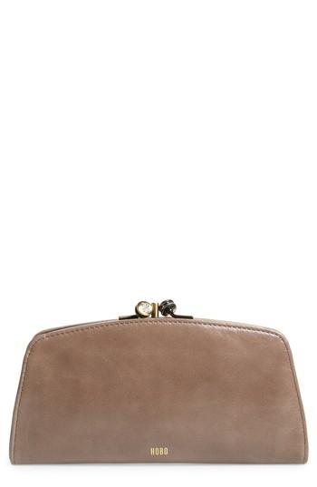 Women's Hobo Liven Leather Wallet - Grey