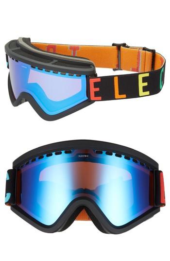 Women's Electric Egv Snow Goggles - Wordmark/ Blue Chrome