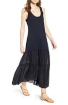 Women's Velvet By Graham & Spencer Tiered Gauze Cotton Tank Dress - Blue