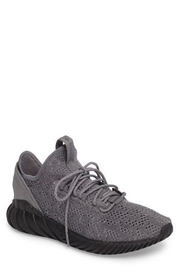 Men's Adidas Tubular Doom Primeknit Sneaker M - Grey