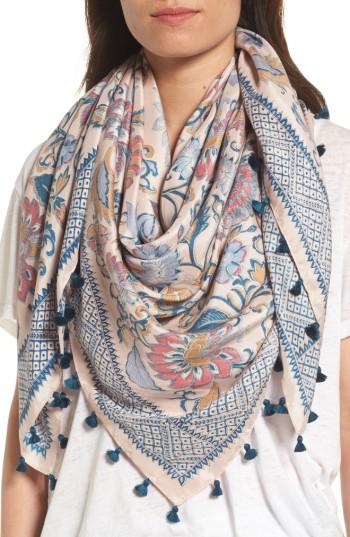 Women's Hinge Vintage Blooms Square Silk Scaf