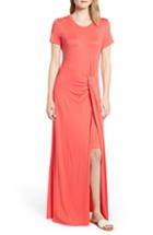 Women's Caslon Front Gathered Maxi Dress - Coral