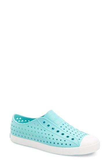 Women's Native Shoes Jefferson Cap Toe Perforated Sneaker M - Blue