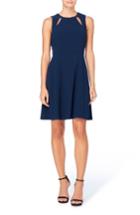 Women's Catherine Catherine Malandrino Bird Cutout Ponte Fit & Flare Dress - Blue