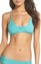 Women's Isabella Rose Beach Solids Bikini Top - Green