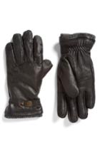 Men's Hestra Utsjo Leather Gloves - Black