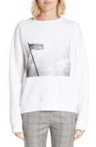 Women's Calvin Klein 205w39nyc X Andy Warhol Foundation American Flag Graphic Sweatshirt - None