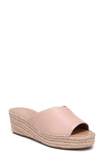 Women's Sarto By Franco Sarto Pinot Platform Wedge Slide Sandal .5 M - Pink