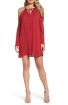 Women's Mary & Mabel Cold Shoulder Shift Dress - Red
