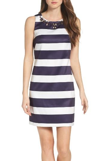 Women's Vince Camuto Embellished Mikado Dress