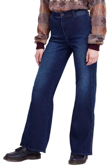 Women's Free People Brooke Flare Jeans - Blue