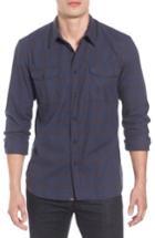 Men's Billy Reid Graham Standard Fit Check Sport Shirt - Blue