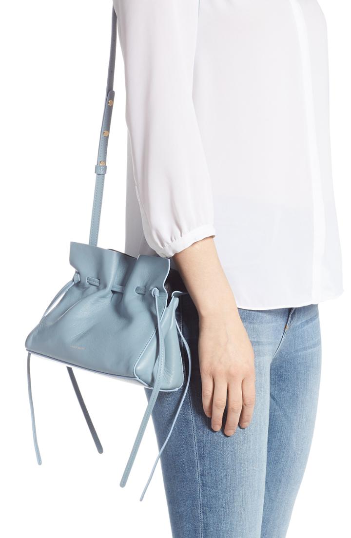 Mansur Gavriel Mini Lambskin Leather Drawstring Bag -