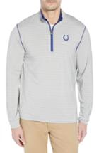Men's Cutter & Buck Meridian - Indianapolis Colts Regular Fit Half Zip Pullover - Blue
