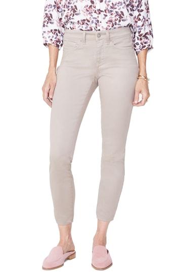 Women's Nydj Ami High Waist Colored Stretch Skinny Jeans - Beige