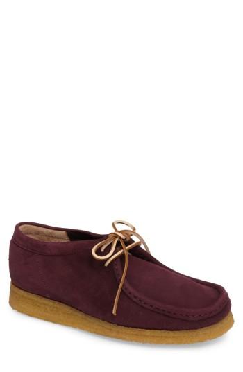 Men's Clarks Wallabee Moc Toe Derby M - Burgundy